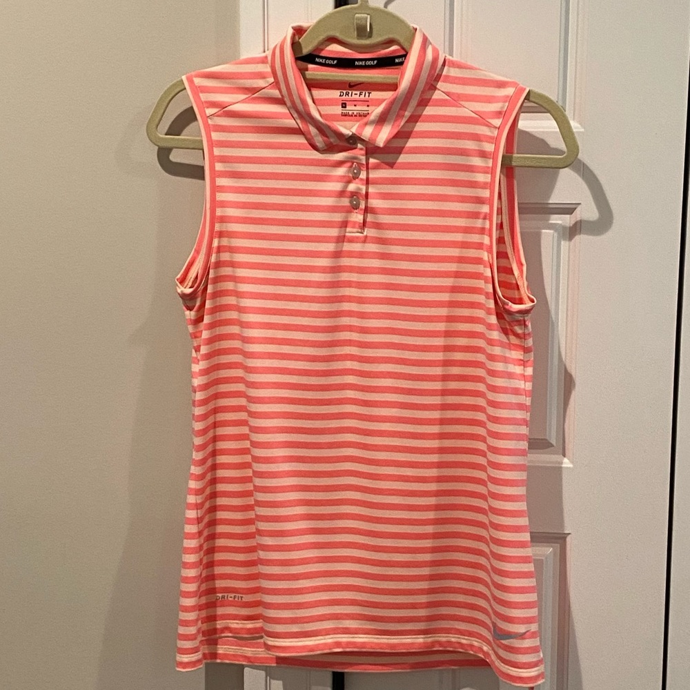 Nike Dri Fit Women’s Sleeveless Collar Golf Shirt